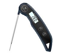 DOQAUS Thermometre Cuisine, Thermomètre Cuisson, Lecture Instantanée en 3s, Précision ±0,5°C, Écran LCD Rétro-Éclairé, Sonde en Acier Inox de 12 Cm, Pour Cuisine, Viande, Bbq, Eau, Huile - Bleu Marin