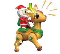 Doqeou Père Noël Animé De Noël Jouet Dansant Musical Interactif Lumineux | Jouet de Marche pour Pour Activité Parent-Enfant Père Noël Maison Salon Chambre Temps d'Entraînement