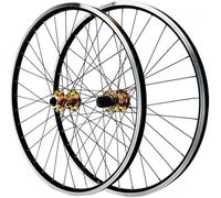 d'or,26inch,Ensemble De Roues pour Vélo VTT Roues 26 27,5 29 Pouces Frein À Disque QR Cassette 8 9 10 11 12 Vitesses Moyeux Roulements Vélo De Montagne Jantes en Aluminium
