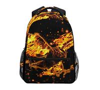 d'or Feu Phénix Oiseau Cartable Sac à Dos Ecole étudiant Scolaire d'ordinateur pour Voyage Ados Filles Garçons Enfant