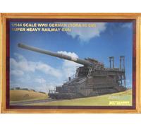 Dora 80cm WWII German Super Heavy Railway Gun 1/144 Scale