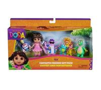 Dora - Coffret Cadeau Amis Fantastiques - 5 Figurines avec L’Héroïne, Babouche Tico Véra Et Le Trio Fiesta - Figurine À Collectionner - Dessin Animé Jouet Maison De Poupée - Jouet Enfant 3 Ans Et +