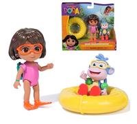 Dora - Coffret Cadeau Aventure Expédition Aquatique - Figurine À Collectionner - 2 Figurines & 1 Accessoire - Dessin Animé Jouet Maison De Poupée - Jouet Enfant 3 Ans Et +