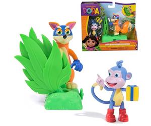 Dora - Coffret Cadeau Aventure Surprise - Figurine À Collectionner | Figurine Babouche Et Renard Chipeur Qui Se Cache - 2 Accessoires Inclus - Stimule L'imagination - Dès 3 Ans