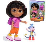Dora - Coffret Cadeau Les Meilleurs Amis - Poupée Avec Vêtements Accessoire Et Figurine De Babouche - Figurine À Collectionner - Dessin Animé Jouet Maison De Poupée - Jouet Enfant 3 Ans Et +