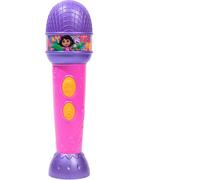 Dora Lighters Microphone musical Regenwald 22 cm – 4 chansons, 8 effets – réglable allemand/italien