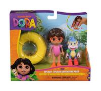 Dora - Coffret Cadeau Aventure Expédition Aquatique - Figurine À Collectionner - 2 Figurines & 1 Accessoire - Dessin Animé Jouet Maison De Poupée - Jouet Enfant 3 Ans Et +