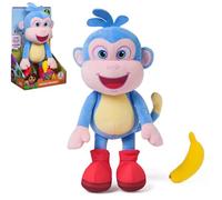 Dora - Peluche Interactive Babouche - Figurine Interactive 35 Cm - Peluche Singe avec Accessoire Banane - 2 Chansons 9 Répliques - Dessin Animé Jouet Maison De Poupée - Jouet Enfant 3 Ans Et +