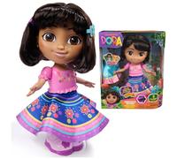 Dora - Poupée Danse avec Moi - Figurine Interactive De 30 Cm - 1 Figurine, 5 Accessoires & 6 Chansons - Bilingue Français Anglais - Dessin Animé Jouet Maison De Poupée - Jouet Enfant 3 Ans Et +