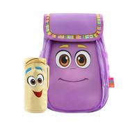 DORA Sac A Dos Et Trousse Pour Fille, Sac D'école Amusant Pour Enfant, Violet, Taille Unique