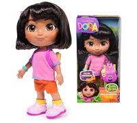 Dora, Sing & Explore Poupée Dora avec musique, effets sonores, phrases bilingues, vêtements et accessoires de poupée, jouets pour enfants pour filles et garçons âgés de 3 ans et plus