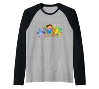Dora The Explorer Classic Logo with Boots and Swiper Manche Raglan
