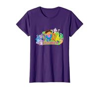 Dora The Explorer Classic Logo with Boots and Swiper T-Shirt, Femme, Violet, 3XL