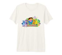 Dora The Explorer Classic Logo with Boots and Swiper T-Shirt Haut de Gamme