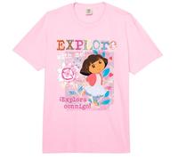 Dora The Explorer Explore with Me! Textured Design Comfort Colors Adult Heavyweight T-Shirt