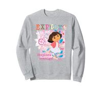 Dora The Explorer Explore with Me! Textured Design Sweatshirt