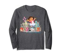 Dora The Explorer Let's Explore! Textured Design Manche Longue