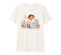 Dora The Explorer Let's Explore! Textured Design T-Shirt Haut de Gamme