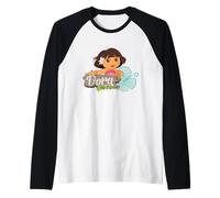 Dora The Explorer Tropical Flower Manche Raglan