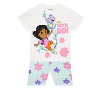 DORA Tshirt Et Short Enfant, Vetement Fille Ete, Shorts Et T-Shirt Fille, Blanc 3-4 ans