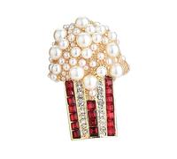 Dorable Popcorn Shape Brooch Pins Alloy Women's Breastpin Clothes Accessory
