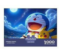 Doraemon 1000 Pièces Puzzle Difficile Et Stimulant sur Jeu Éducatif Jouets Impossible Terminé Jeu pour 70x50cm/1000pcs