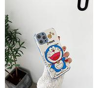 Doraemon iPhone 11 étui pour téléphone portable exquis dessin animé souple en TPU résistant aux rayures iPhone 11 étui pour téléphone portable housse de protection,01 Joyeux Doraemon