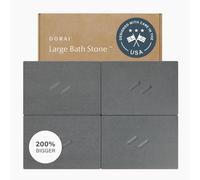 Dorai Home Grand apis de Bain en Pierre à séchage Rapide pour Salle de Bains - Surface antidérapante - Design Personnalisable - 56,6 x 80,3 x 1,5 cm (L x l x H) - Ardoise
