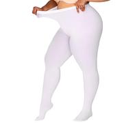 DORALLURE Collant Femme Grande Taille Semi-Opaque Microfibre 60 DEN Curvy