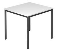 DORAN DR08 D - Blanc 80 x 80 avec tube rond/noir