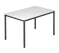 DORAN DR12 D - Blanc 120 x 80 avec tube rond/noir