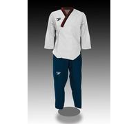 Dorawon, Dobok Poomsae Brodé Poom Boy, Col Y Poom, Taille 140 Cm Blanc
