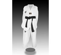 Dorawon, Dobok Taekwondo Brodé Luxury Enfant, Col Blanc, Taille 140 Cm Blanc