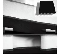 Dorawon, Tapis tatami ORIGINAL réversible 1mx1mx2,5 cm, noir et gris