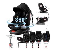 Doraystar À 360°Siège D'auto Rotatif, Siège D'auto Inclinable avec Appui-Tête Réglable (Black-Upgraded Version)