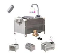 Doraystar Lit Parapluie de Voyage Pack and Play, Pliables Bébé Lits pour Tout-Petits a Côté de Moi et Lit de Chevet Portable Grand avec Table a Langer et Matelas 2 Niveaux (6602 Grey Without Net)