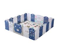 Doraystar Parc pour bébé, grand parc pour bébé avec matelas, parc de jeux extérieur intérieur, centre d'activités pour enfants avec mousse anti-collision (20 + 2)