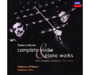 D'ORAZIO FRANCESCO (violino) - Complete Violins & Piano Works (Integrale per Violino E Pianoforte) [Import]