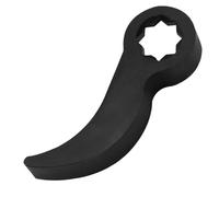 Dorccsi Adaptateur de clé à levier, adaptateur de pied-biche robuste, compatible avec cliquets 1/2", outil démontage demi-arbre en acier au carbone pour espaces restreints. clé à levie
