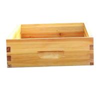 Dorccsi Bee Hive Boîte à abeilles 50,8 x 40,6 x 12,7 cm polie et cirée imperméable 10 cadres en bois de cèdre non assemblée Fournitures d'apiculture de rechange non inclus Cadres ou fondations