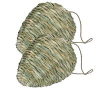Dorccsi Lot de 2 nids de guêpes Suspendus en roseaux synthétiques tissés 17, 8 x 23, 8 cm, répulsif Pratique Contre Les guêpes, Les frelons, Les Jaunes, décoration Jardin, terrasse, piège à