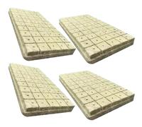 Dorccsi Lot de 200 cubes de laine de roche de 2,5 cm avec trous pour culture hydroponique, germination des graines et culture hydroponique sans sol