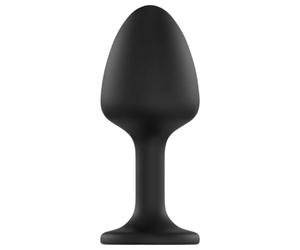 Dorcel Geisha Plug Diamond XL - plug anal noir avec pierre blanche