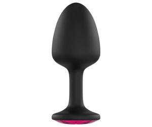 Dorcel Geisha Plug Ruby L - Plug anal noir avec pierre rose