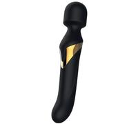 Marc Dorcel Vibromasseur Wand Dual Orgasms Double stimulation Rechargeable Édition Noir et Or