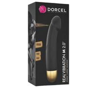 Vibromasseur Rechargeable Real Vibration M Black & Gold Edition