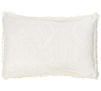 Dorchester Mafalda Taie d'oreiller décorative en coton doux, crème, 50 x 70 cm,