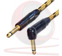 Doré Neutrik Guitare Jack à Jack Câble Long Vintage Câble. 1m 2m 5m Électrique