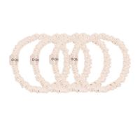 Dore & Rose Silk Scrunchie Set 4 Stück 1 cm Champagne