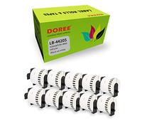 Doree 10 Rouleaux DK-44205 62mm x 30,48m ruban adhésif en papier amovible
